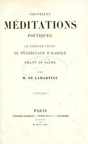 uvres completes de M. de Lamartine by Alphonse de Lamartine