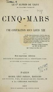 Cover of: Cinq-Mars by Alfred de Vigny