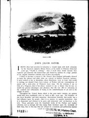 Cover of: John Jacob Astor