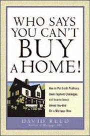 Cover of: Who Says You Can't Buy a Home! by David Reed