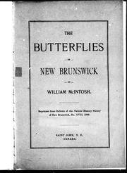 Cover of: The butterflies of New Brunswick | 