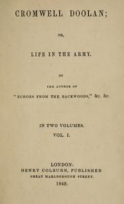 Cover of: Cromwell Doolan, or Life in the army by Levinge, R. G. A. Sir