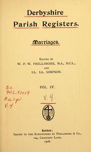Cover of: Derbyshire parish registers. by William Phillimore Watts Phillimore