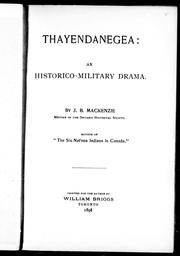 Cover of: Thayendanegea: an historico-military drama