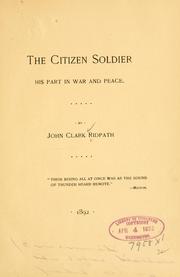 Cover of: The citizen soldier