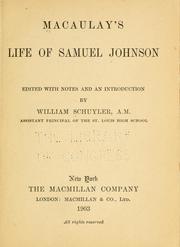 Cover of: Macaulay's life of Samuel Johnson by Thomas Babington Macaulay