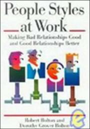 Cover of: People styles at work by Robert Bolton