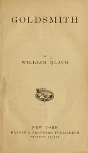 Cover of: Goldsmith by William Black