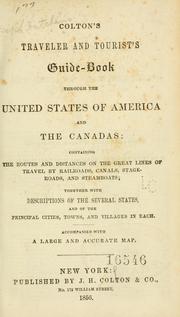 Cover of: Colton's traveler and tourist's guide-book through the United States of America and the Canadas
