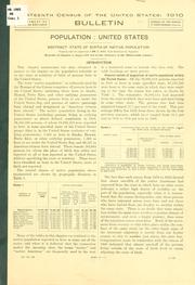 Cover of: Thirteenth census of the United States: 1910. by United States. Bureau of the Census