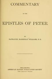 Cover of: Commentary on the epistles of Peter.