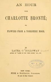 Cover of An hour with Charlotte Bronté