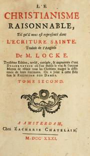Cover of Le christianisme raisonnable by John Locke