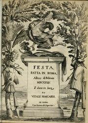 Cover of: Festa fatta in Roma alli 25. di febraio MDCXXXIV.