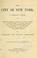 Cover of: The city of New York.