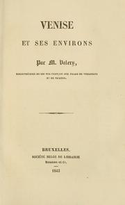Cover of: Venise et ses environs