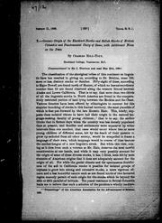 Cover of: Oceanic origin of the Kwakiutl-Nootka and Salish stocks of British Columbia and fundamental unity of same: with additional notes on the Déné