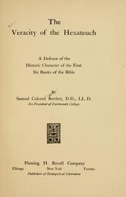 Cover of: The veracity of the Hexateuch by Samuel Colcord Bartlett