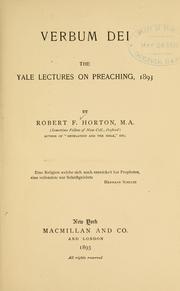 Cover of: Verbum Dei. by Robert F. Horton