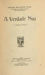 Cover of: verdade nua