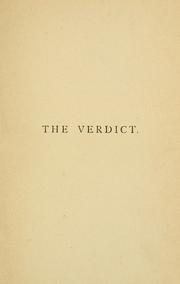 Cover of: verdict: a tract on the political significance of the report of the Parnell Commission