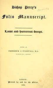 Cover of: Loose and humorous songs | 