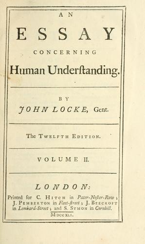 Locke essay concerning human understanding online investing forex trading market open
