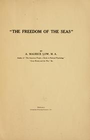 Cover of: "The  freedom of the seas"