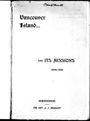 Cover of: Vancouver Island and its missions, 1874-1900 by 