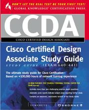 Cover of: CCDA Cisco Certified Design Associate Study Guide (Exam 640-441) (Book/CD-ROM package) by Syngress Media Inc