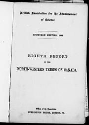 Cover of: Eighth report on the north-western tribes of Canada by British Association for the Advancement of Science.