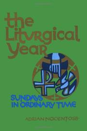 Cover of: The Liturgical Year by Adrien Nocent