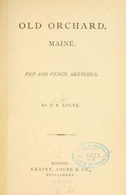 Cover of: Old Orchard, Maine. by John S. Locke