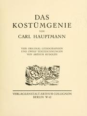 Cover of: Kostümgenie.