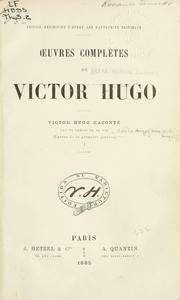 Cover of: Victor Hugo raconte
