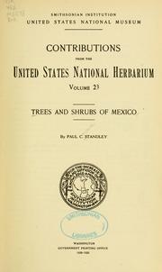 Cover of: Trees and shrubs of Mexico by Paul Carpenter Standley