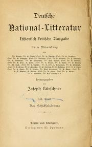 Cover of: Schicksalsdrama.