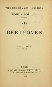 Cover of: Vie de Beethoven.