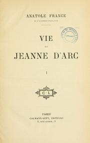 Cover of: Vie de Jeanne d'arc.