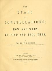 Cover of: stars and constellations: how and when to find and tell them.