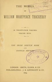 Cover of: The Irish sketch book by William Makepeace Thackeray