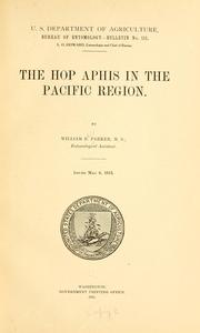 Cover of: hop aphis in the Pacific region. | William Bell Parker