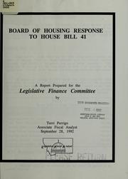 Cover of: Department of Public Service Regulation