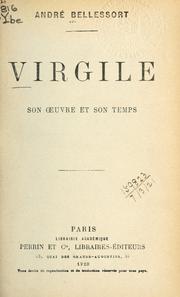 Cover of: Virgile, son oeuvre et son temps.