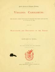 Cover of: Virginia Carolorum by Edward D. Neill