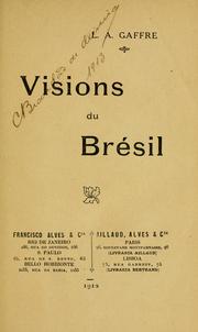 Cover of: Visions du Brésil.