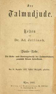 Cover of: Der Talmudjude: Reden.