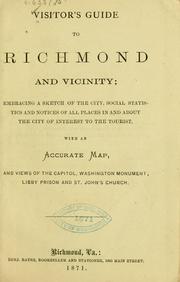 Cover of: Visitor's guide to Richmond and vicinity by 