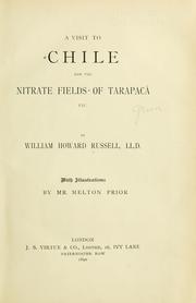 Cover of: A visit to Chile and the nitrate fields of Tarapaca, etc.