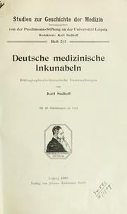 Cover of: Deutsche medizinische Inkunabeln by Karl Barth epistle to the Roman’s